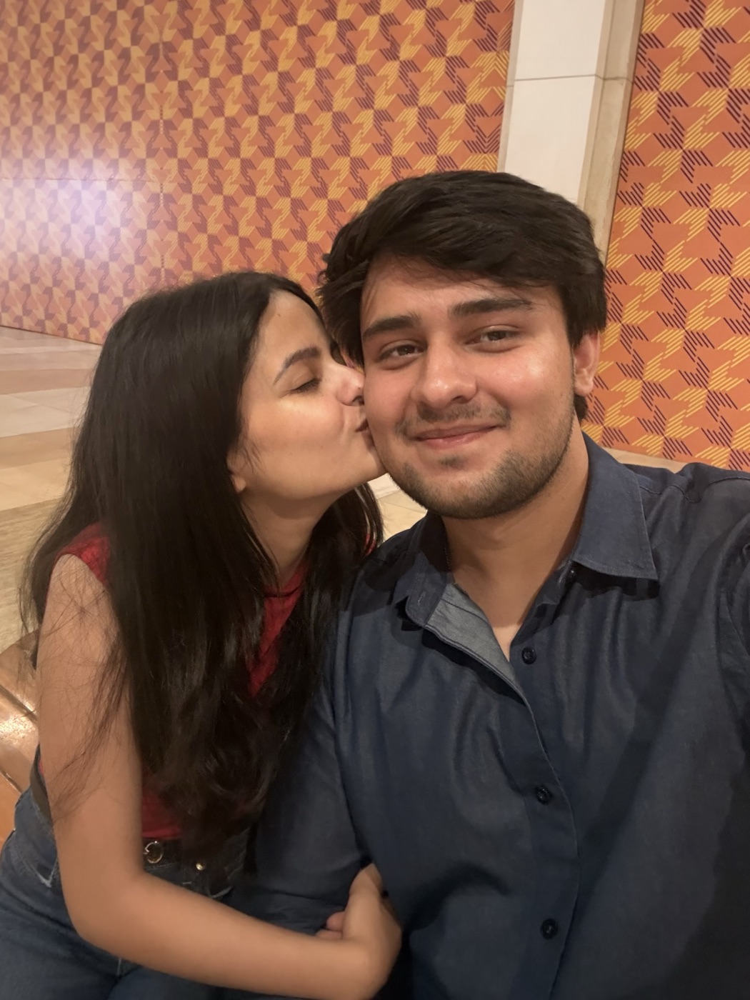 A kiss on the cheek
