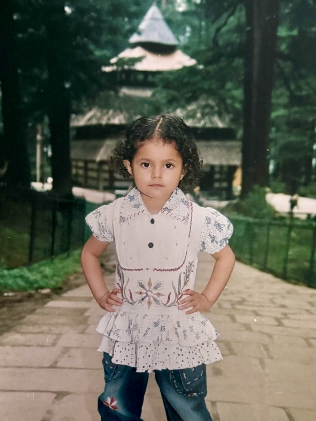 Ridhi as a little kid posing